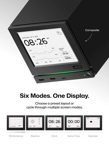 È disponibile anche una variante con schermo e-ink dotata di una batteria da 500 mAh.