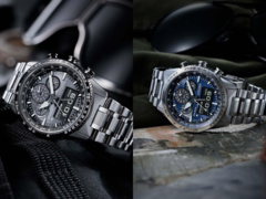 A sinistra, abbiamo l'orologio Citizen Promaster Sky JV2006-55H e a destra l'orologio Citizen Promaster Sky JV2000-51L (nella foto). (Fonte: Chrono24/Citizen)
