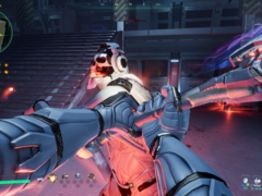 In Deadzone: Rogue, i giocatori combattono attraverso stanze generate proceduralmente e afferrano potenziamenti elementali. Nella foto: una schermata di gioco. (Fonte: Steam)