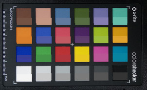 ColorChecker: il colore target viene visualizzato nella metà inferiore di ogni campo.