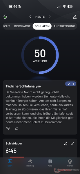 Tracciamento del sonno nell'app Zepp...