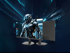 Il Lecoo N2521SQ costa circa 131 dollari. Nella foto: un’immagine promozionale che mostra il design del monitor da gioco.
