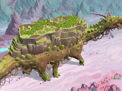 Un'immagine che mostra una città in The Wandering Village, ora scontato del 50% su Steam.