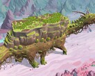 Un'immagine che mostra una città in The Wandering Village, ora scontato del 50% su Steam.