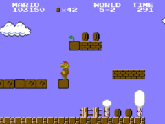 Una schermata dell&#039;originale Super Mario Bros. (fonte: Nintendo)