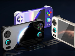 L'Anbernic RG476H nei suoi tre colori di lancio. (Fonte: Anbernic)