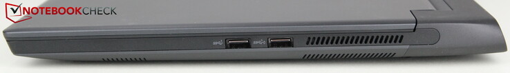 A destra: 2x USB-A 3.2 Gen 1 (1x di loro con Powershare)