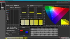 Sweep di saturazione (P3, display primario)