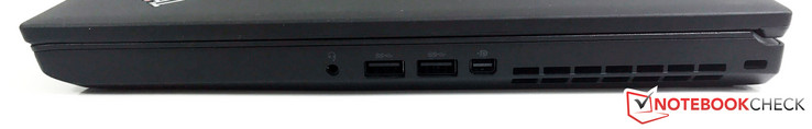 Lato Destro: jack Stereo (combo), 2x USB 3.0, Mini-DisplayPort 1.2a