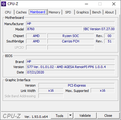 Scheda madre CPU-Z