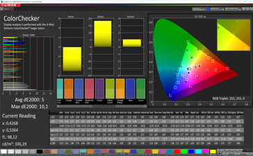 CalMAN: Precisione del colore – spazio colore sRGB