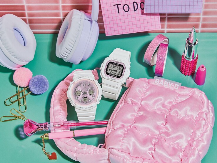 Gli orologi Casio Baby-G BGA-2800SP-7A1 (a sinistra) e BGD-5650SP-7C (a destra)