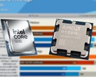 L'Intel Core Ultra 9 285K aveva un MSRP di lancio di 589 dollari, mentre il Ryzen 7 9800X3D è stato lanciato a 479 dollari. (Fonte immagine: Intel, Notebookcheck, Hardware Unboxed su YouTube, modificato)