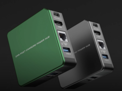 De Kwumsy Power Hub PH1 heeft zes uitgangen, waaronder 65 W USB-C en 4K HDMI-poorten. (Afbeelding bron: Kwumsy)