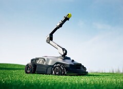 NexLawn Master X può lanciare palle ai cani e raccogliere frutta dagli alberi. (Fonte: Mova)