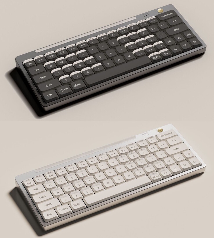 La tastiera Nics Tek Hesper64(100) è disponibile nei colori Misty Night e Sand Beige. (Fonte immagine: Nics Tek)