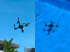Il drone vola in aria e nuota sott'acqua (Fonte immagine: Andrei Copaci; screenshot modificato)