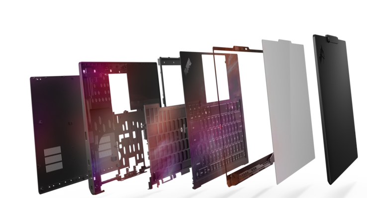 Lenovo ThinkPad X1 Carbon Gen 14 Aura Edition: Design Space Frame (fonte: Lenovo)