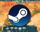 Un'immagine che mostra il gioco The Wandering Village e il logo di Steam. (Fonte immagine: Steam)