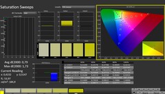 CalMAN: Saturazione (calibrata)