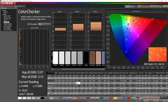 ColorChecker prima della calibrazione (display principale)