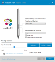 L'applicazione Wacom Pen
