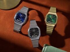 Il Casio AQ-240E-2A2, l’AQ-240E-1A, l’AQ-240EG-3A (da sinistra a destra)