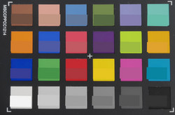 ColorChecker: La metà inferiore di ogni casella rappresenta il colore originale.