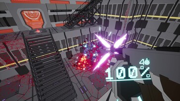 Nell'immagine: uno screenshot di gioco di Cyberfrags '69.
