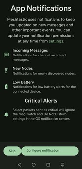 Le notifiche possono essere ricevute su uno smartphone