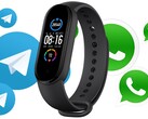 La Mi Band 6 potrebbe permettere agli utenti di comunicare tramite i servizi di messaggeria più popolari. (Fonte immagine: Xiaomi (Mi Band 5 nella foto)/Medium - modificato