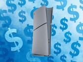 La console PS5 del 30° anniversario raffigurata con il simbolo del dollaro