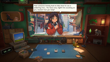 Nella foto: uno screenshot di gioco tratto da ReStory: Chill Electronics Repairs.