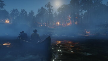 Un'immagine che mostra un paesaggio in Red Dead Redemption 2.