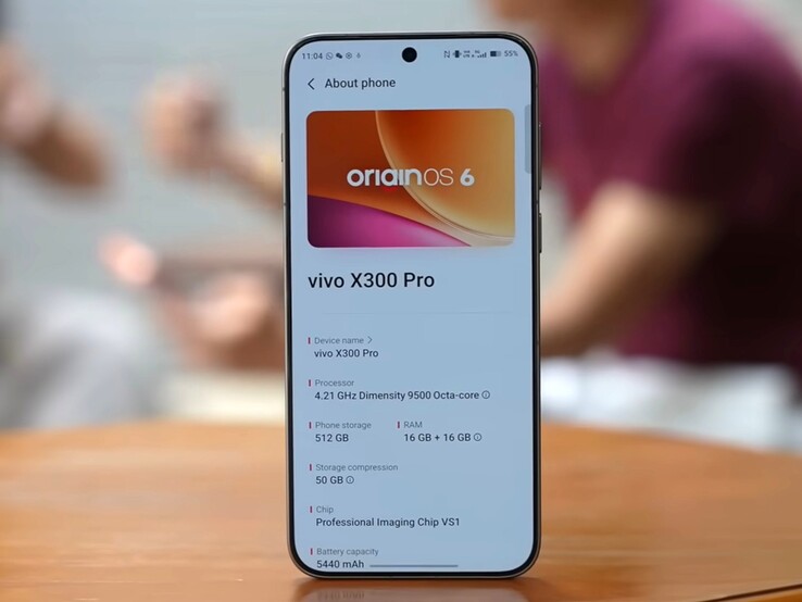Il Vivo X300 Pro europeo ha una batteria più piccola da 5.440 mAh, mentre i clienti cinesi hanno una batteria da 6.510 mAh