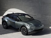 Il SUV compatto Toyota bZ Concept è dotato di un ampio display per l'infotainment. (Fonte: Toyota)