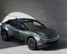 Il SUV compatto Toyota bZ Concept è dotato di un ampio display per l'infotainment. (Fonte: Toyota)