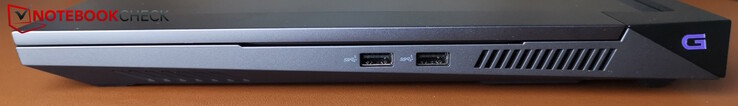 A destra: 2x USB-A (5 GBit/s)