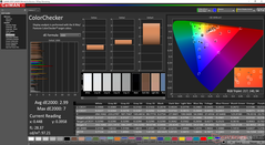 ColorChecker prima della calibrazione