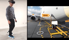 Le scarpe VR di Freeaim consentono a chi le indossa di camminare in ambienti virtuali per l'allenamento e il gioco. (Fonte: Freeaim)