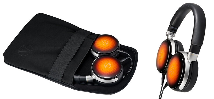 L'Audio-Technica ATH-WP900SE viene fornito con una custodia per il trasporto.