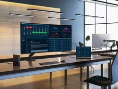Il monitor Dell UltraSharp 52 Thunderbolt Hub può essere collegato a quattro computer contemporaneamente. (Fonte: Dell)