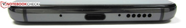 Lato inferiore: microfono, USB 3.1 Gen.1 Type-C, microfono, altoparlante