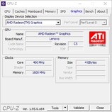 CPU-Z: Grafica AMD Radeon
