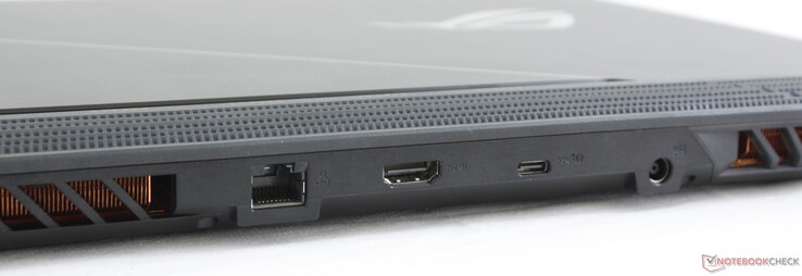Lato posteriore: Gigabit RJ-45, HDMI 2.0b, USB 3.2 Gen. 2 Type-C w/ DisplayPort, alimentazione