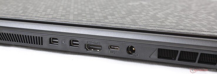 Lato posteriore: 2x Mini-DisplayPort, HDMI 2.0, USB Type-C (nessun supporto  DisplayPort), alimentazione