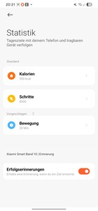 Xiaomi Smart Band 10 Attività