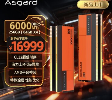 Il kit da 256 GB DDR5-6000, invece, costa ben 2.400 dollari. (Fonte immagine: JD.com)