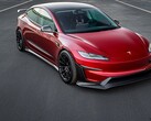 La Tesla Model 3 Performance con kit aerodinamico aftermarket. (Fonte: Unplugged Performance/X)