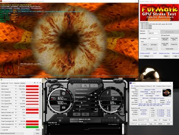 Stress test Furmark (PT 100%)